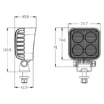LED werklamp compact 3190lm - 23W - 400cm kabel--WF-2332-4M-6