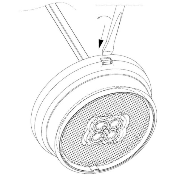 LED markeringslicht wit | 12-24v | 50cm. kabel | MV-1300W-FT-060 B LED-MV-1300W-6