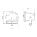 RED line halve cirkel heftruck lamp | 10-80v | FLRSC01-FLRSC01-FLRSC01-5