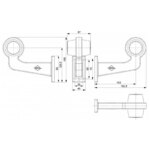 links | LED pendellamp | haakse steel & matte lens | 12-24v | MB-1021RA-LD 2625-MB-1021RA-7