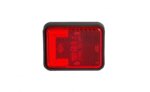 LED markeringslicht neon rood met beugel | 12-24v | 50cm. kabel | MV-3500R-LD 2744-MV-3500R-10