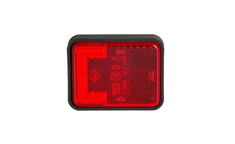 LED markeringslicht neon rood met beugel | 12-24v | 50cm. kabel | MV-3500R-LD 2744-MV-3500R-10