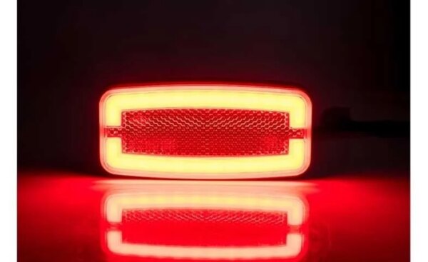 LED markeringslicht Rood | 12-24v | 50cm. kabel | MV-4900R-LD 2763-MV-4900R-6