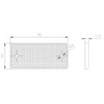 Amber reflector | 90 x 40mm. schroefbevestiging | VRF-501A-DOB-034 Z-VRF-501A-2