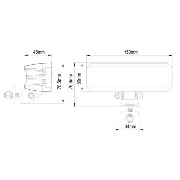 LED R23 Achteruitrijlicht | 2600 lumen | 24 watt | IP69K | Deutsch | WR-2426--WR-2426-6