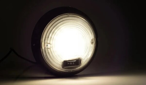 LED interieurverlichting | zwart | met schakelaar | 12-24v | 4000K | B10DS-143Z-FT-160 CZ W LED-B10DS-143Z-2