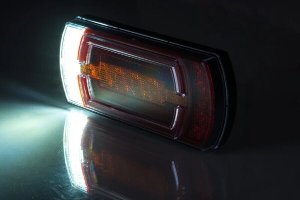 LED neon achterlicht incl. achteruitrijlicht 12v 1m. Kabel horizontaal+verticaal Montage