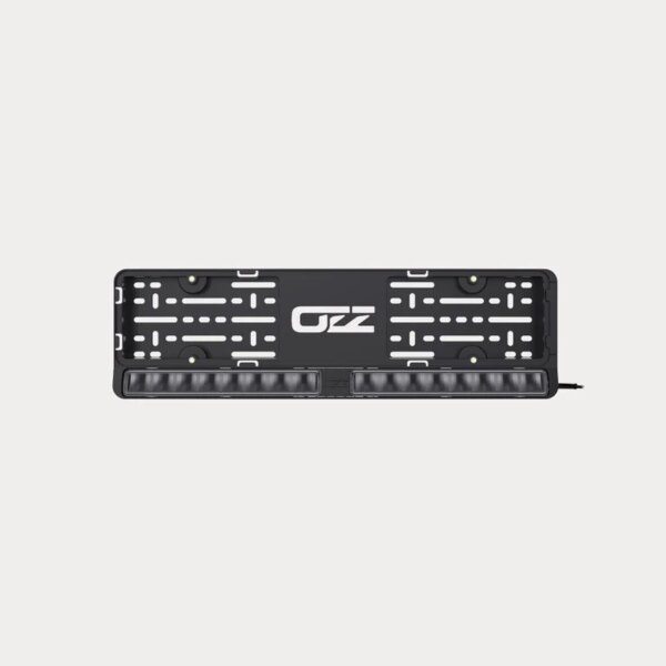 OZZ DLP1 kentekenplaathouder met zwarte lightbar (2 lichtbronnen)-88219-88219