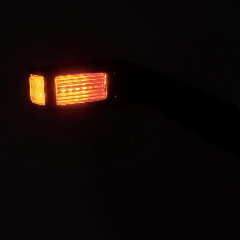 Links | LED breedtelamp | schuine steel | 12-36v | 30cm. kabel | MB-1451-FT-145 L LED-MB-1451-6 Links | LED breedtelamp | schuine steel | 12-36v | 30cm. kabel | MB-1451-FT-145 L LED-MB-1451-6