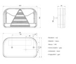 Links | LED achterlicht met kentekenlicht | 12-36v | 5-PIN | V10C6-541B5-FT-170 L TB LED SPKPM BAJONET 5 PIN-V10C6-541B5-5