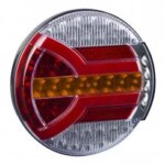 LED achterlicht met dynamisch knipperlicht | 12-24v | 150cm. kabel | V14C4-140D-LZD 2342-V14C4-140D