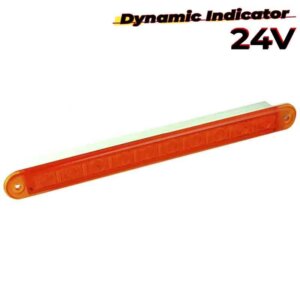 LED dynamisch knipperlicht slimline amber lens | 24v | 40cm. kabel | 235A24-DI-235A24-DI-235A24-DI