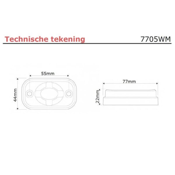 Clearance lamp | 9-30v | 7705WM-7705WM-7705WM-3
