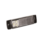 LED markeringslicht wit | 12-24v | 50cm. kabel | 129WM-129WM-129WM