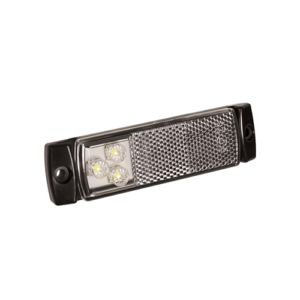 LED markeringslicht wit | 12-24v | 50cm. kabel | 129WM-129WM-129WM