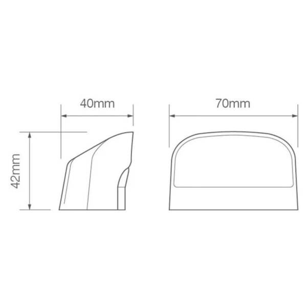 LED kentekenverlichting 12-24V 1m. kabel & 1P connector | 41BLM1P-41BLM1P-41BLM1P-4