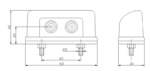 LED kentekenverlichting | 12-36v | met connector 1