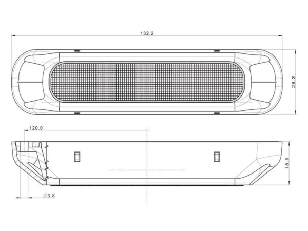 LED compact mistlicht 12-24v (horizontale&verticale montage) | VM-4800-FT-332 LED-VM-4800-4