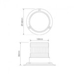 R10 LED flits-zwaailamp 10 - 30v met PC magneet-montagevoet | EQPR10ABM-MM-EQPR10ABM-MM-EQPR10ABM-MM-2