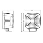LED werklamp met positielicht (RWA) 10-30v | 400cm kabel--WF-6059RWA-8