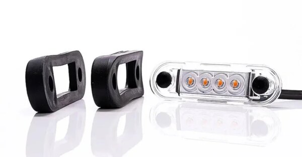 LED markeringslicht wit | 12-24v | 15cm. kabel | MV-2400W.1-FT-073 B LED-MV-2400W.1-4