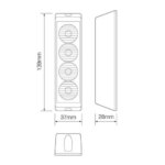 LED flitser 4 LED's | rood | 10-30v | LED4DVR-LED4DVR-LED4DVR-2