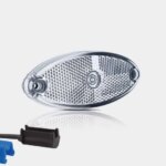 LED markeringslicht ovaal wit | 12-24v | 0