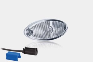 LED markeringslicht ovaal wit | 12-24v | 0