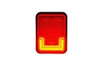 LED markeringslicht neon rood met beugel | 12-24v | 50cm. kabel | MV-3500R-LD 2744-MV-3500R-6