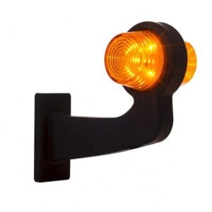 LED pendellamp amber | haakse steel | heldere lens | 12-24v | MB-1013A-LKD 2589-MB-1013A