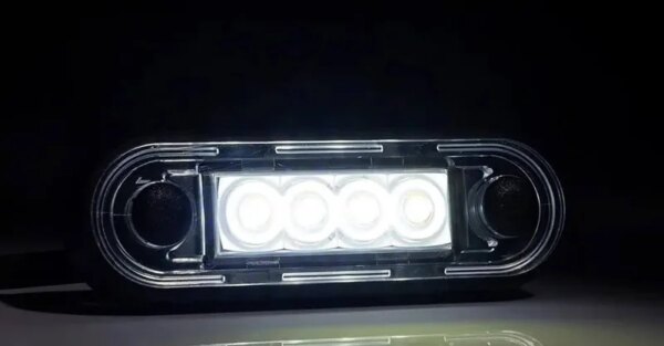 LED markeringslicht wit | 12-24v | 15cm. kabel | MV-2400W.1-FT-073 B LED-MV-2400W.1-6