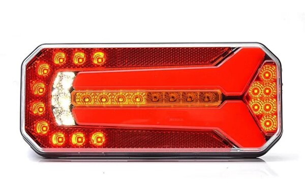 LED achterlicht uni 12-24 200cm kabel dynamisch knipperlicht-W150DD-1123 L/P-VC-5310