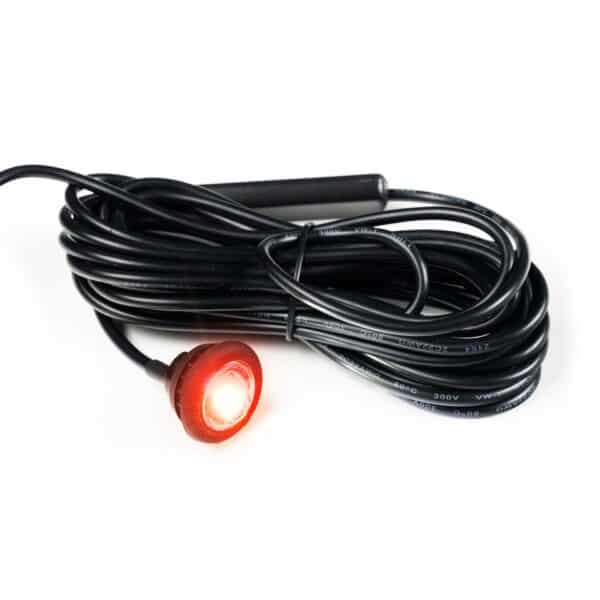 LED markeerlicht rood 12-24v 500cm kabel - Afbeelding 1