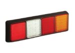 LED achterlicht met zwarte rand | 12-24v | 40cm. kabel | 100BFWARME