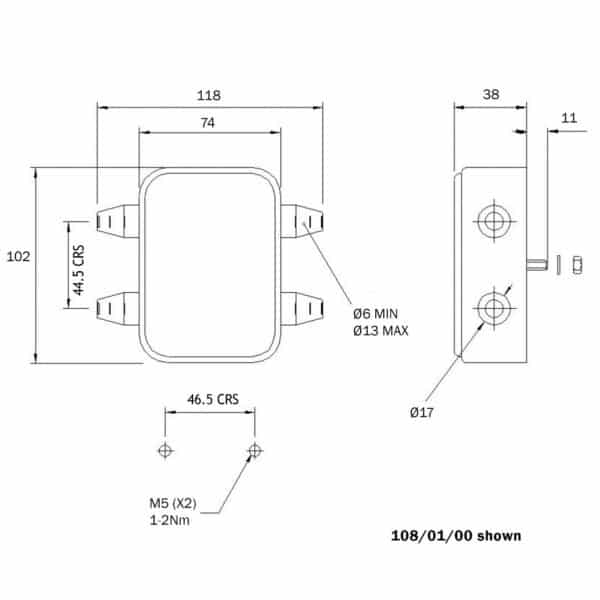 Connectionbox ADR 1 x 8 aansluiting IP54 - Afbeelding 2