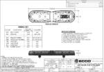 LED flitsbalk amber | 13 serie | ECE-R65 amber | 770mm | 24 LED's | 13-00001-E - Afbeelding 3