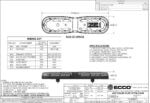 LED flitsbalk amber | 13 serie | ECE-R65 amber | transparant | 770mm | 24 LED's | 13-00002-E - Afbeelding 3
