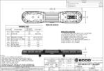 LED flitsbalk amber | 13 serie | ECE-R65 amber | 1000mm | 24 LED's | 13-00003-E - Afbeelding 3