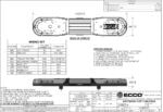 LED flitsbalk amber | 13 serie | ECE-R65 amber | transparant | 1000mm | 16 LED's | 13-00012-E - Afbeelding 3