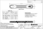 LED flitsbalk amber | 13 serie | ECE-R65 amber | transparant | 1250mm | 16 LED's | 13-00014-E - Afbeelding 3