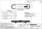 LED flitsbalk amber | 13 serie | ECE-R65 amber | 770mm | 12 LED's | 13-00017-E - Afbeelding 3