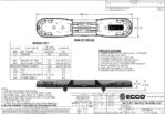 LED flitsbalk amber | 13 serie | ECE-R65 amber | transparant | wit midden | 1000mm | 12 LE | 13-01006-E - Afbeelding 3