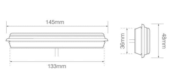 LED achteruitrijlicht slimline inbouw | 12-24v | 0,18m. kabel | 135WMGE - Afbeelding 3