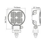 LED ECE-R23 werklamp 2929lm | 9-30v | 50cm + DT-connector - Afbeelding 10