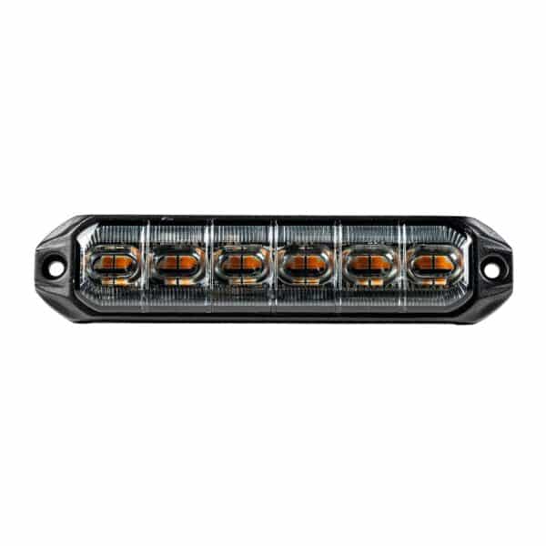 LED R65 CL2 flitser 6-LED amber 12/24v 200cm kabel - Afbeelding 1