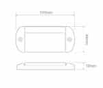 LED markeringslicht wit | 12-24v | 40cm. kabel | 44WME - Afbeelding 2