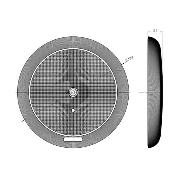 LED interieurlamp rond - 1200lm - 4000K - 12-24v | BG-1200 - Afbeelding 2