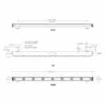 LED R10 traffic advisor amber 1232mm. | 12-24v | 4,6m kabel | ED3315A - Afbeelding 2