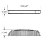LED R65 flitser compact amber 9-LED 12-24v Am - Afbeelding 2