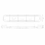 LED zwaailampbalk | R65 | 1103mm | 10-30v | compleet flitsend | EQBT1103R65A - Afbeelding 10